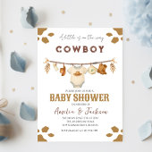 Cowboy Wild West Rodeo Western Boy Baby Shower  招待状