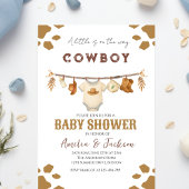 Cowboy Wild West Rodeo Western Boy Baby Shower  招待状