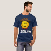 Cowboy Yehaw Emoji T shirt Western Rodeo Tee Tシャツ (正面フル)