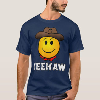 Cowboy Yehaw Emoji T shirt Western Rodeo Tee Tシャツ