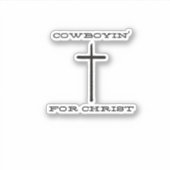 Cowboyin' for Christ Sticker シール (正面)