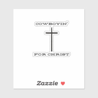 Cowboyin' for Christ Sticker シール