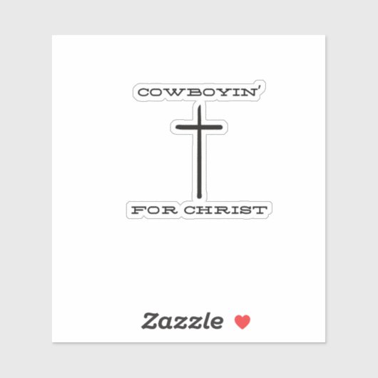 Cowboyin' for Christ Sticker シール (シート)