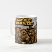 Cowboys from the Old Wild West コーヒーマグカップ (正面左)