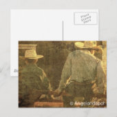 Cowboys on a Rodeo Fence ポストカード (正面/裏面)