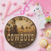 Cowboys Rustic Western Ranch ペーパープレート (パーティー)