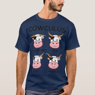 Cowculus Math Lovers Funny Cow Calculus Math Teach Tシャツ