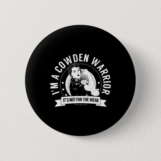 Cowden Warrior Nftw - コーデン症候群啓発 缶バッジ (正面)