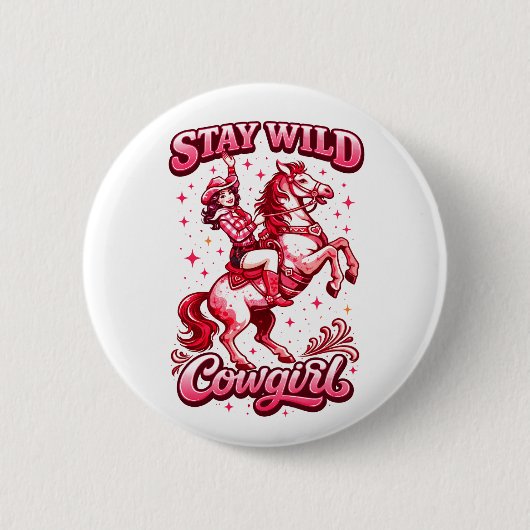 Cowgirl 缶バッジ (正面)
