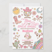 Cowgirl 2nd Birthday Welcome Two The Wild West  招待状 (正面)