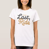Cowgirl Bachelorette Party Last Ride Brown Rope Tシャツ (正面)