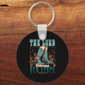 Cowgirl Bible Scripture Verse Western Jesus For Wo キーホルダー (正面)