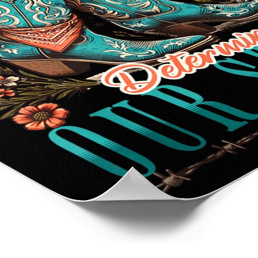 Cowgirl Bible Scripture Verse Western Jesus For Wo ポスター (角)