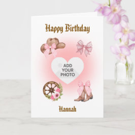 Cowgirl Birthday Card カード