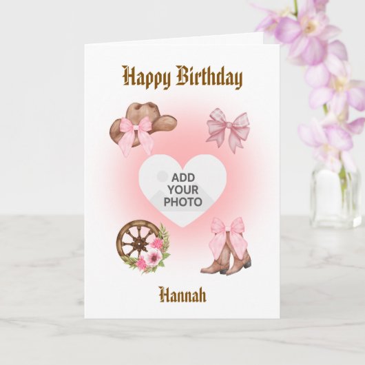Cowgirl Birthday Card カード (蘭)