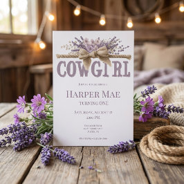 Cowgirl Birthday Invitation | Farm Theme 招待状