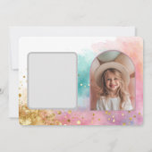 Cowgirl Birthday Invitation | Pink Western Party 招待状 (裏面)