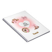 Cowgirl Birthday Notebook Gift ノートブック (右側)