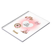 Cowgirl Birthday Notebook Gift ノートブック (左側)