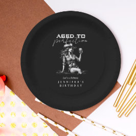 Cowgirl Black Aged to Perfection Birthday Party  ペーパープレート