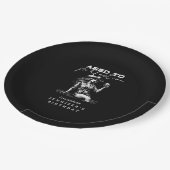 Cowgirl Black Aged to Perfection Birthday Party  ペーパープレート (アングル)