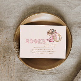  Cowgirl  Book for Baby Girl Shower  エンクロージャーカード