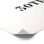 Cowgirl Boots Birthday Sign Western Birthday Decor ポスター (角)