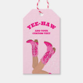 Cowgirl Boots Custom Personalized ギフトタグ (正面)