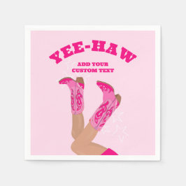 Cowgirl Boots Custom Personalized スタンダードカクテルナプキン