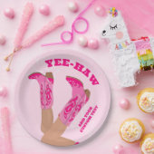 Cowgirl Boots Custom Personalized ペーパープレート (パーティー)