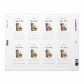 Cowgirl Boots orange floral cactus property of  ラベル (フルシート)