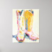 Cowgirl Boots Painting Print Western Canvas キャンバスプリント (正面)