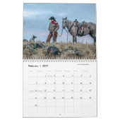Cowgirl calendar カレンダー (2月 2027)