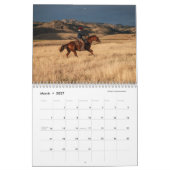 Cowgirl calendar カレンダー (3月 2027)