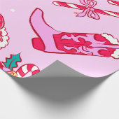 Cowgirl Christmas Cheer ラッピングペーパー (角)