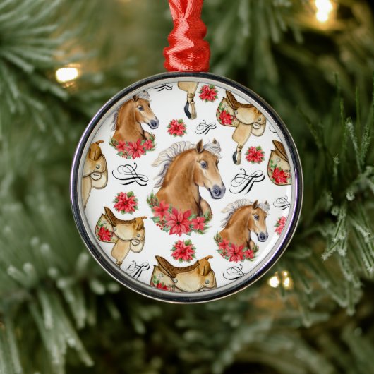 Cowgirl Christmas Ornament Keepsake メタルオーナメント (ツリー)