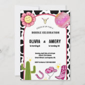 Cowgirl Disco Joint Birthday Invitation 招待状 (正面)