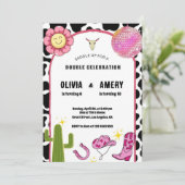 Cowgirl Disco Joint Birthday Invitation 招待状 (スタンド正面)