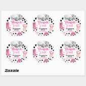 Cowgirl Disco Rodeo Shower Birthday Cupcake ラウンドシール (シート)