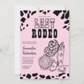 Cowgirl Nashville Pink Bachelorette Party Weekend 招待状 (正面)