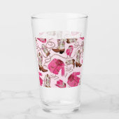 cowgirl pattern style タンブラーグラス (正面)