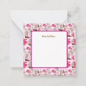 cowgirl pattern style ノートカード (正面)