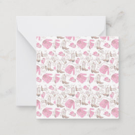 cowgirl pattern style ノートカード