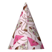 cowgirl pattern style パーティーハット (裏面)