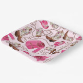 cowgirl pattern style ペーパープレート (傾斜あり)