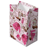 cowgirl pattern style ミディアムペーパーバッグ (正面アングル)