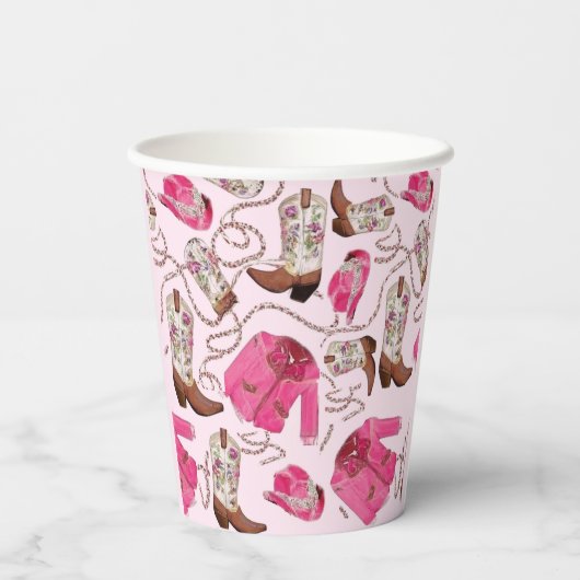 cowgirl pattern style 紙コップ (裏面)