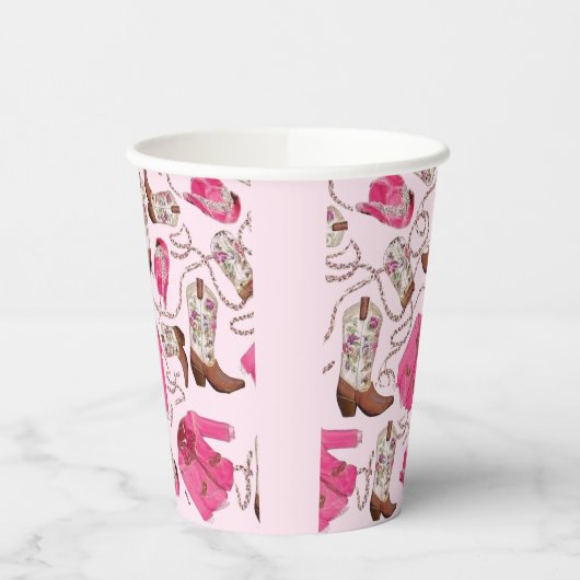 cowgirl pattern style 紙コップ (左)