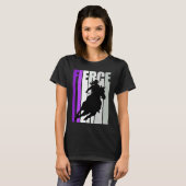 Cowgirl Purple Fierce Motivational Western Theme S Tシャツ (正面フル)