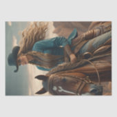 Cowgirl riding into the sunset, Cowboy hat v3 薄葉紙 (正面)